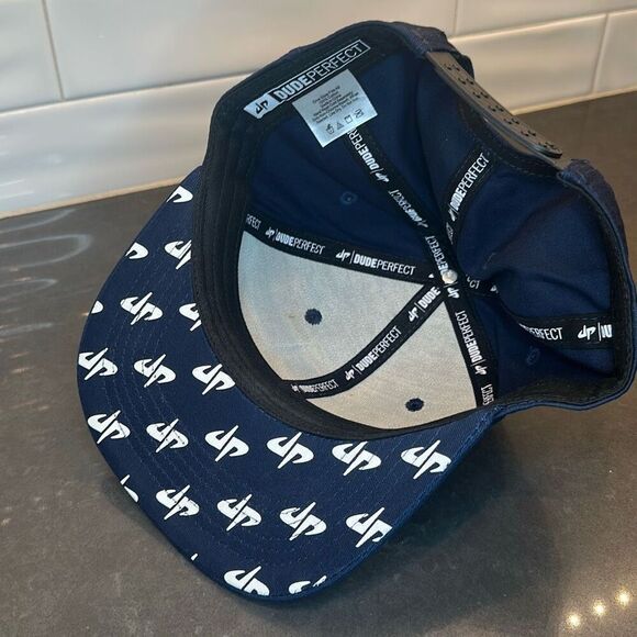 Dude Perfect Snapback Hat Blue One Size Adjustable Panda Monium Tour-NWOT - Picture 7 of 7